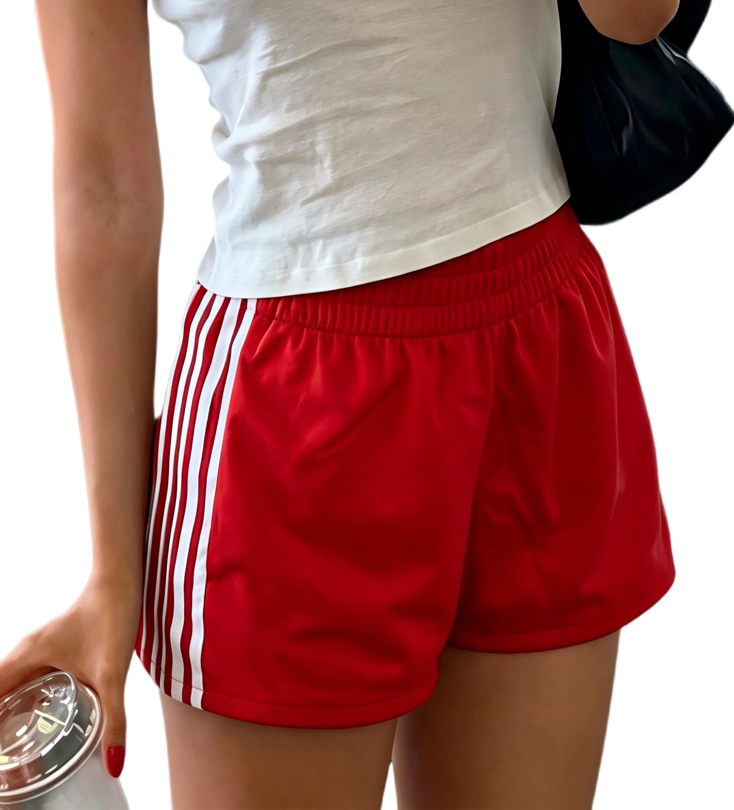UAURORAO Women Striped Athletic Shorts Y2k Cute Track Sweat Shorts