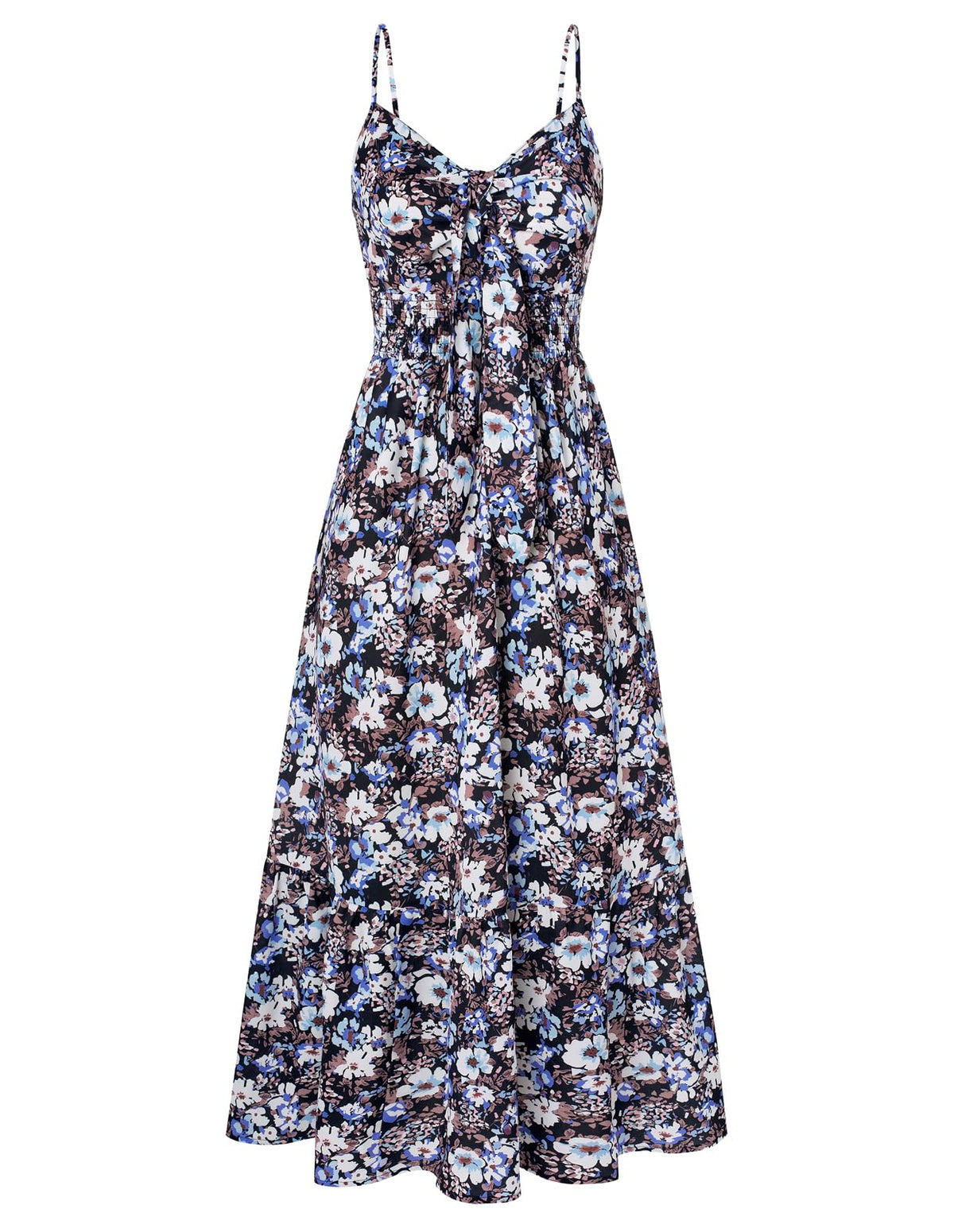 GRACE KARIN Womens Summer Floral Maxi Dresses 2026 Long Flowy Boho Dress Beach Vacation Sundresses Casual Clothes with Pocket