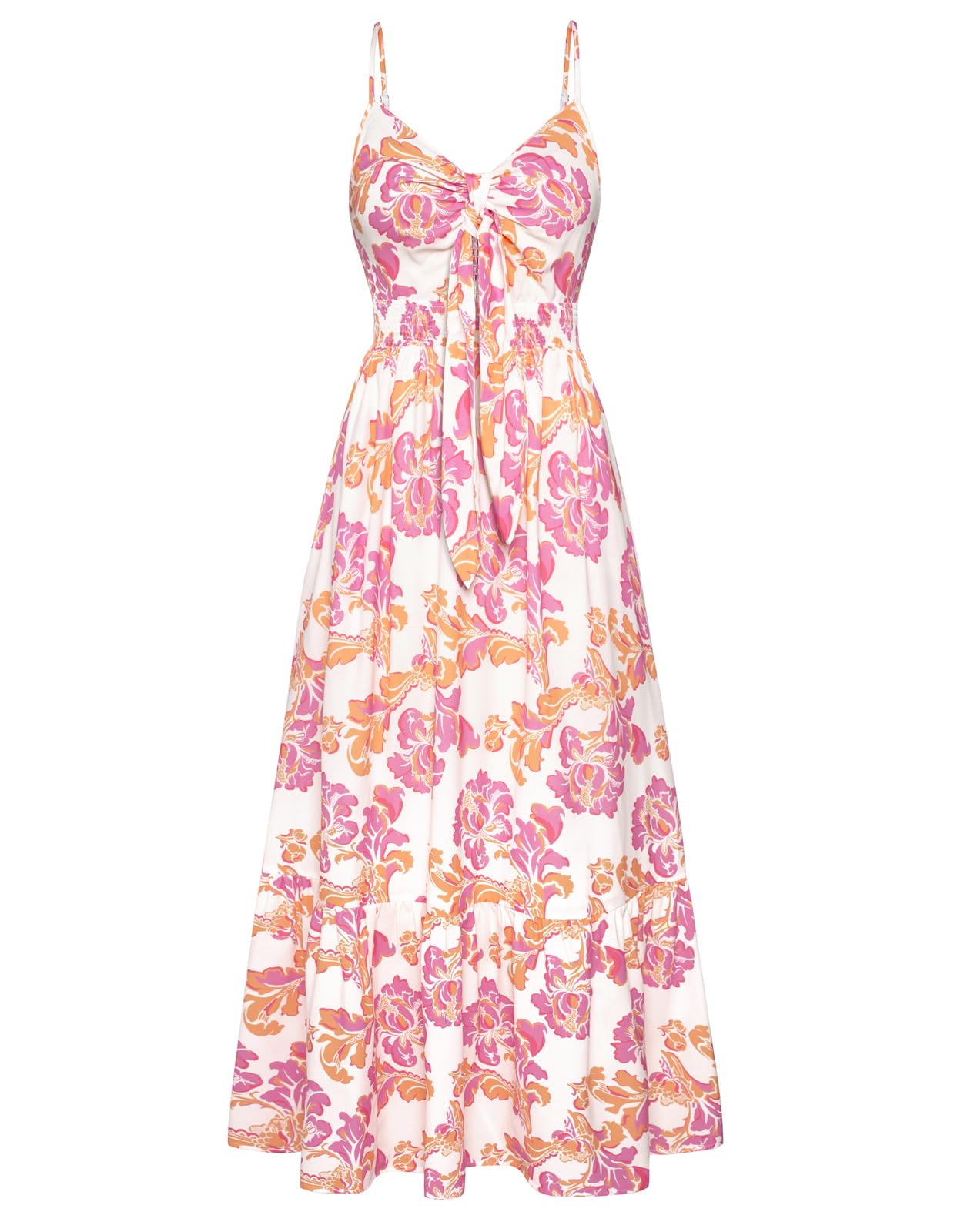 GRACE KARIN Womens Summer Floral Maxi Dresses 2026 Long Flowy Boho Dress Beach Vacation Sundresses Casual Clothes with Pocket