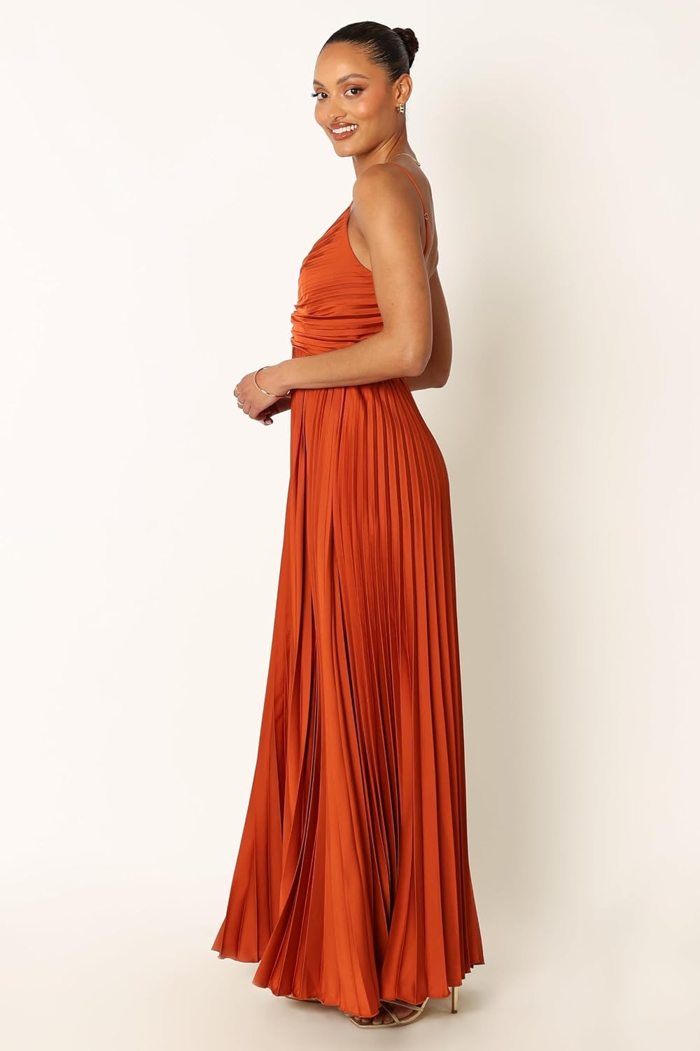 Petal & Pup Women's Naira Pleated Maxi Dress