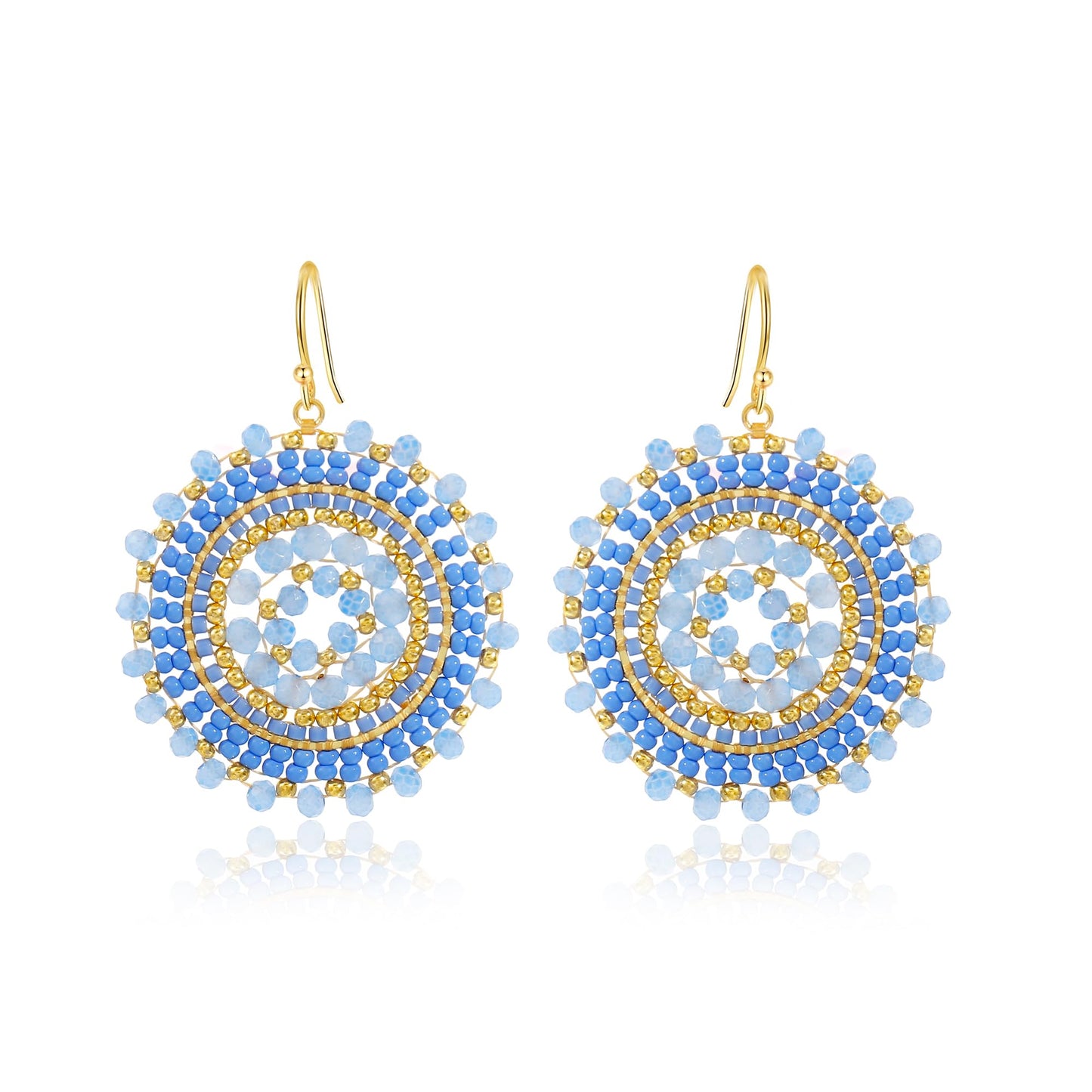 Colorful Summer Beaded Earrings For Women Crystals Glass Bead Dangle Drop Bohemia Earrings Statement Earrings For Women