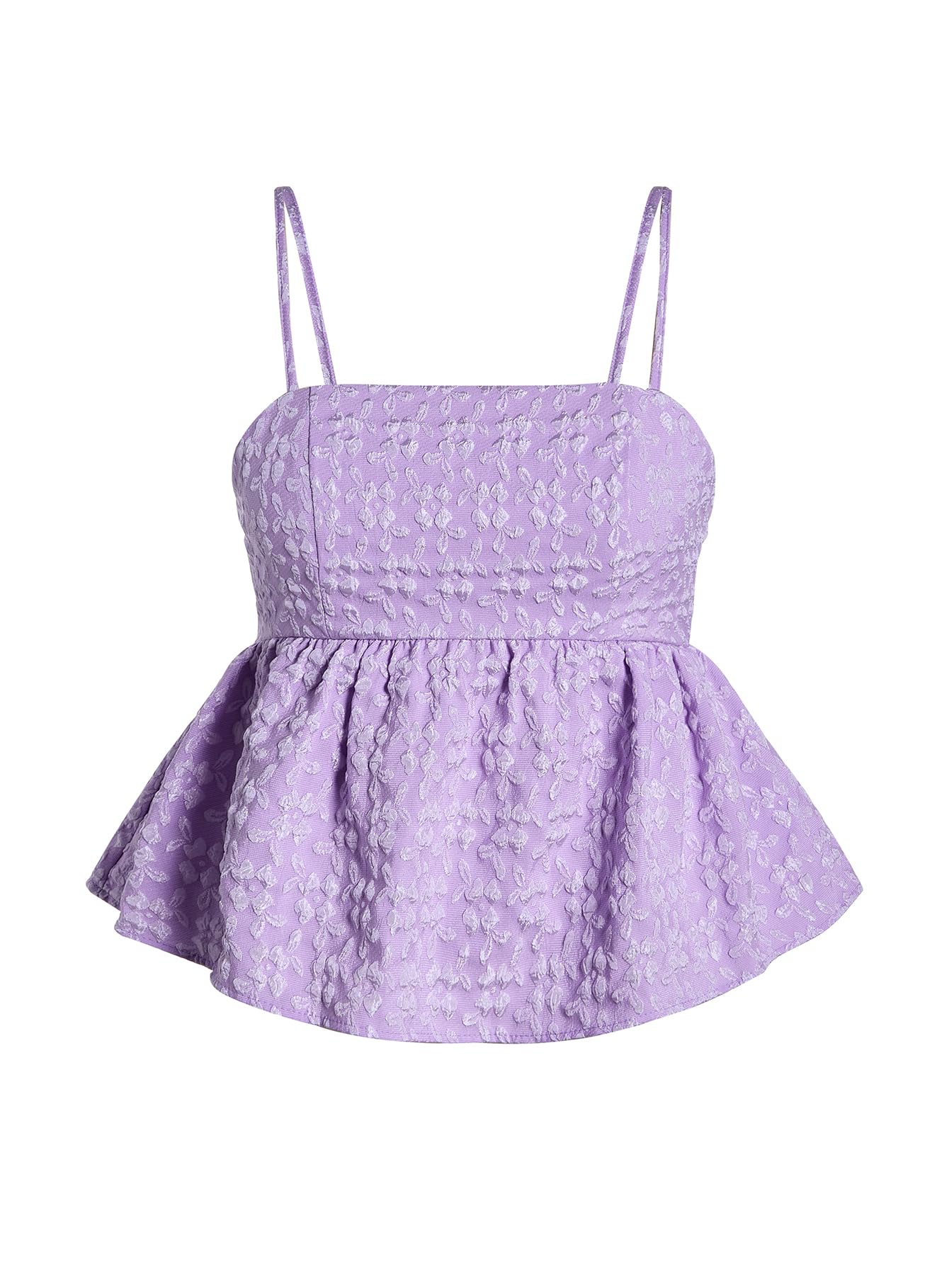 SOLY HUX Summer Babydoll Top for Women Y2k Peplum Cami Crop Tank Tops | Cute, Going Out Outfits, Flowy, Ruffle, Spaghetti Strap
