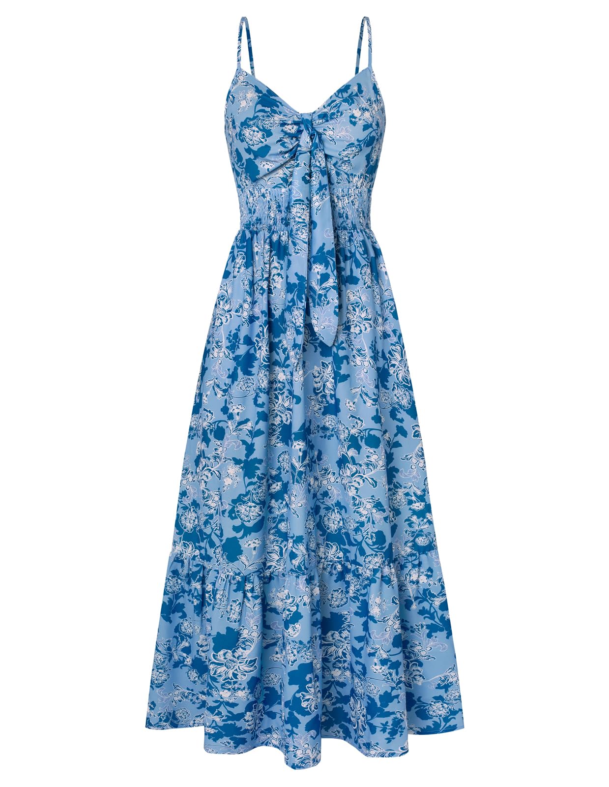 GRACE KARIN Womens Summer Floral Maxi Dresses 2026 Long Flowy Boho Dress Beach Vacation Sundresses Casual Clothes with Pocket