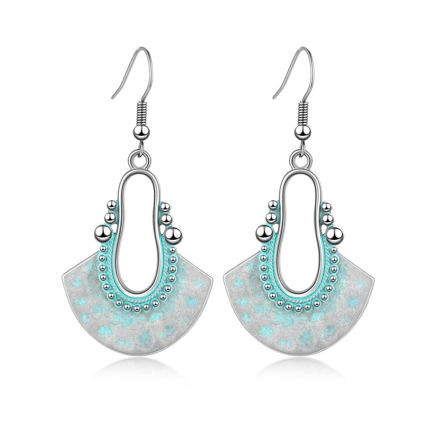Silver/Gold Boho Dangle Statement Earrings for Women Trendy,Handmade Vintage Dainty Cute Long Drop Summer Earrings,fashion Accessories Jewelry Gifts