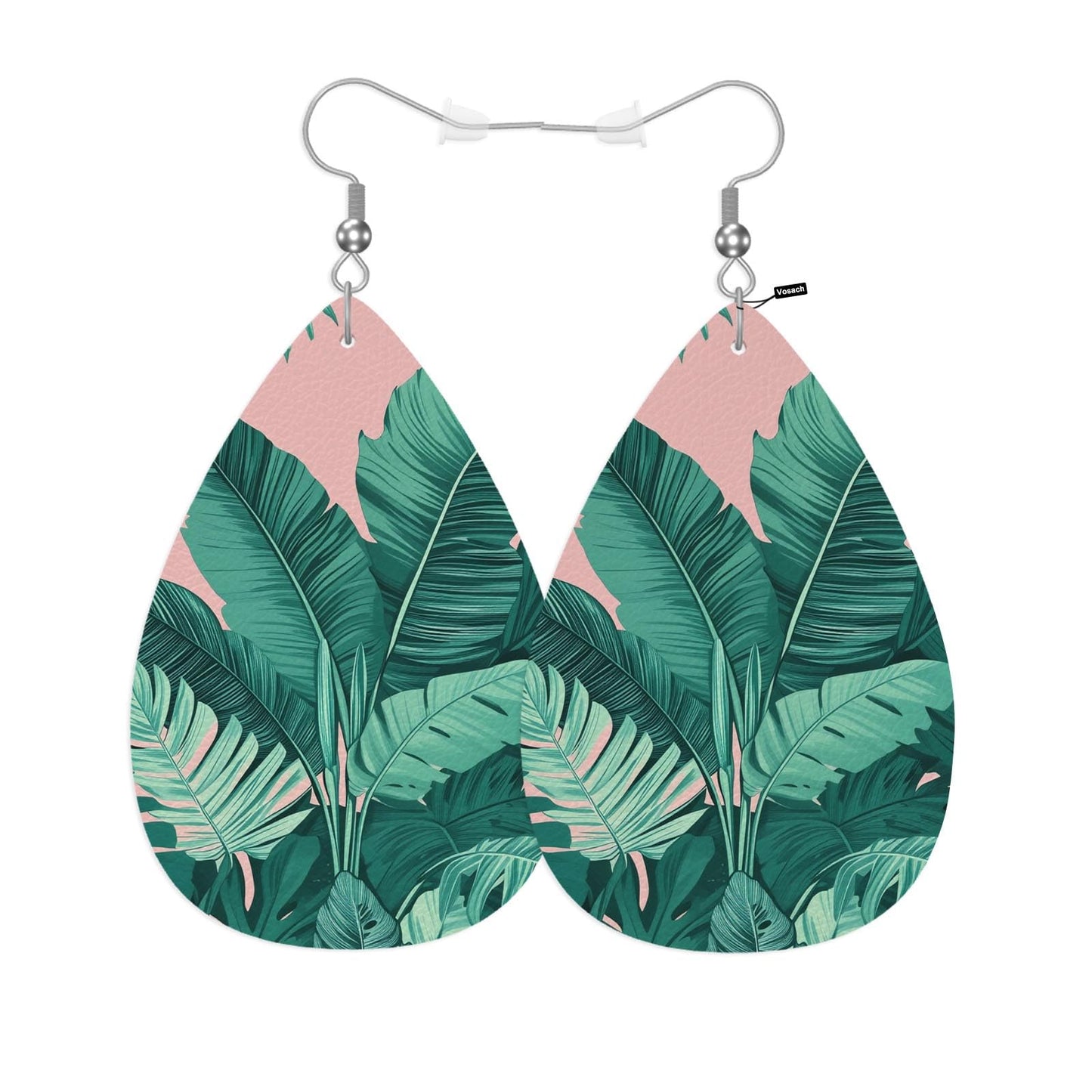 Sea Cruise Leather Teardrop Earrings Sailing Vacation Cruise Ship Tropical Summer Palm Beach Faux Leather Water Drop Earrings Jewelry For Women Friends Wedding