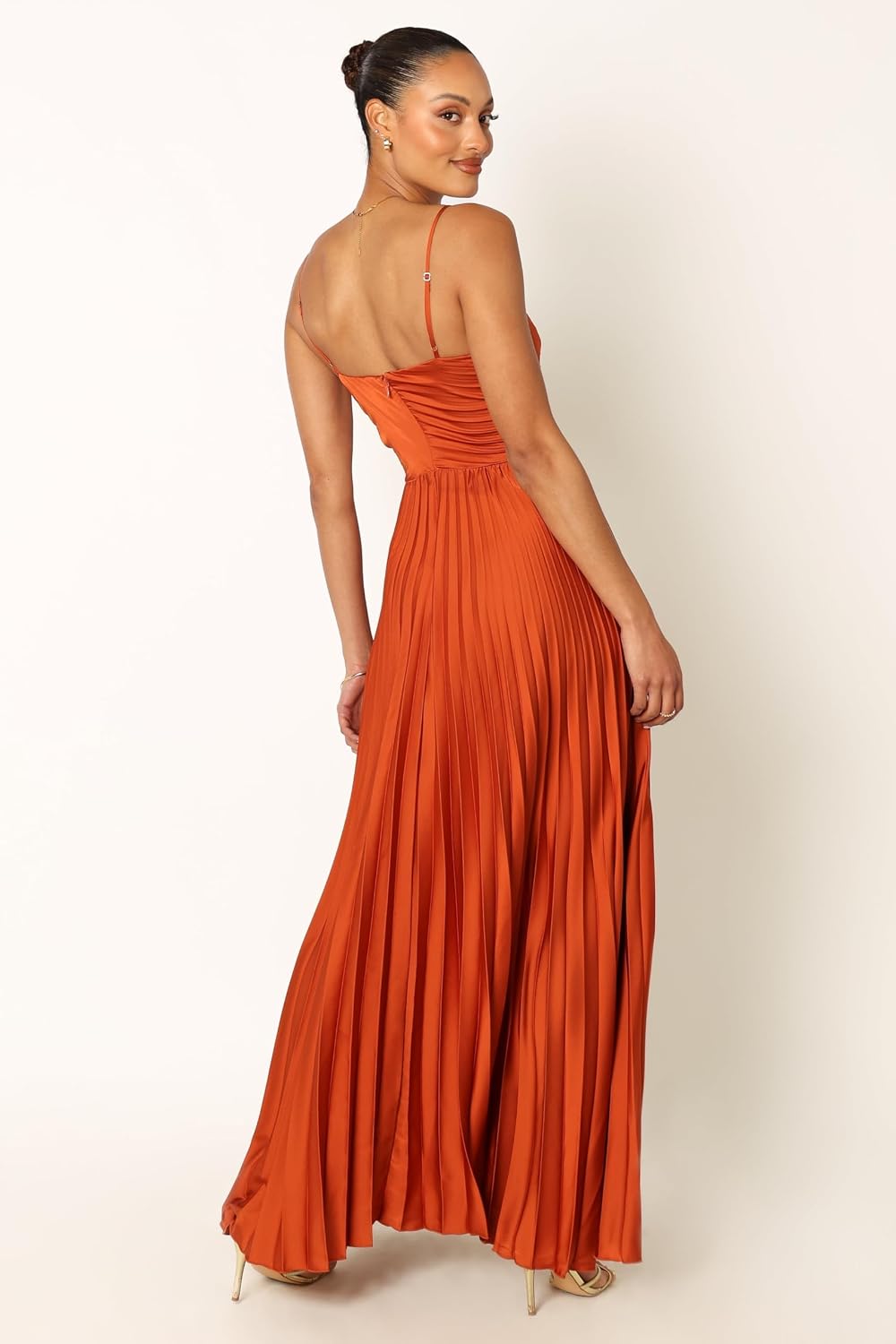 Petal & Pup Women's Naira Pleated Maxi Dress