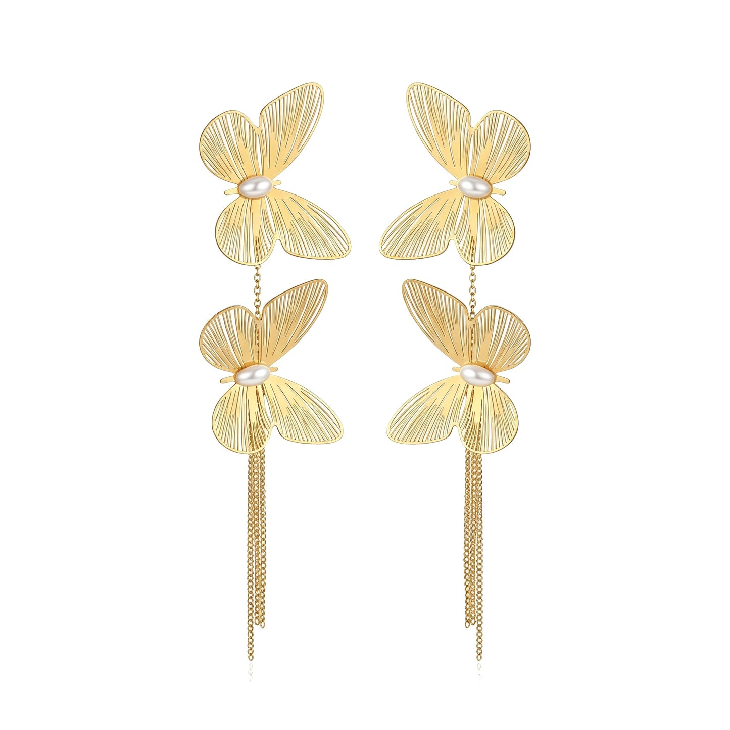 Dangle Elegant 3D Floral Earrings for Party Vacation Boho Statement Trendy Hoop Earring Flower Drop Earrings Jewelry Women