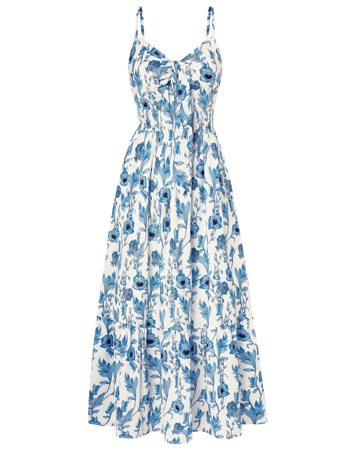 GRACE KARIN Womens Summer Floral Maxi Dresses 2026 Long Flowy Boho Dress Beach Vacation Sundresses Casual Clothes with Pocket