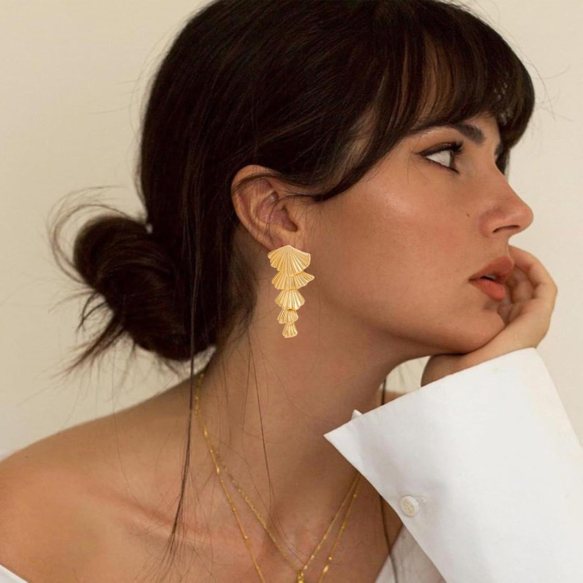 Gold/Silver Shell Dangle Earrings for Women Seashell Starfish Drop Dangle Earrings Beach Earrings Hypoallergenic Earrings Summer Jewelry