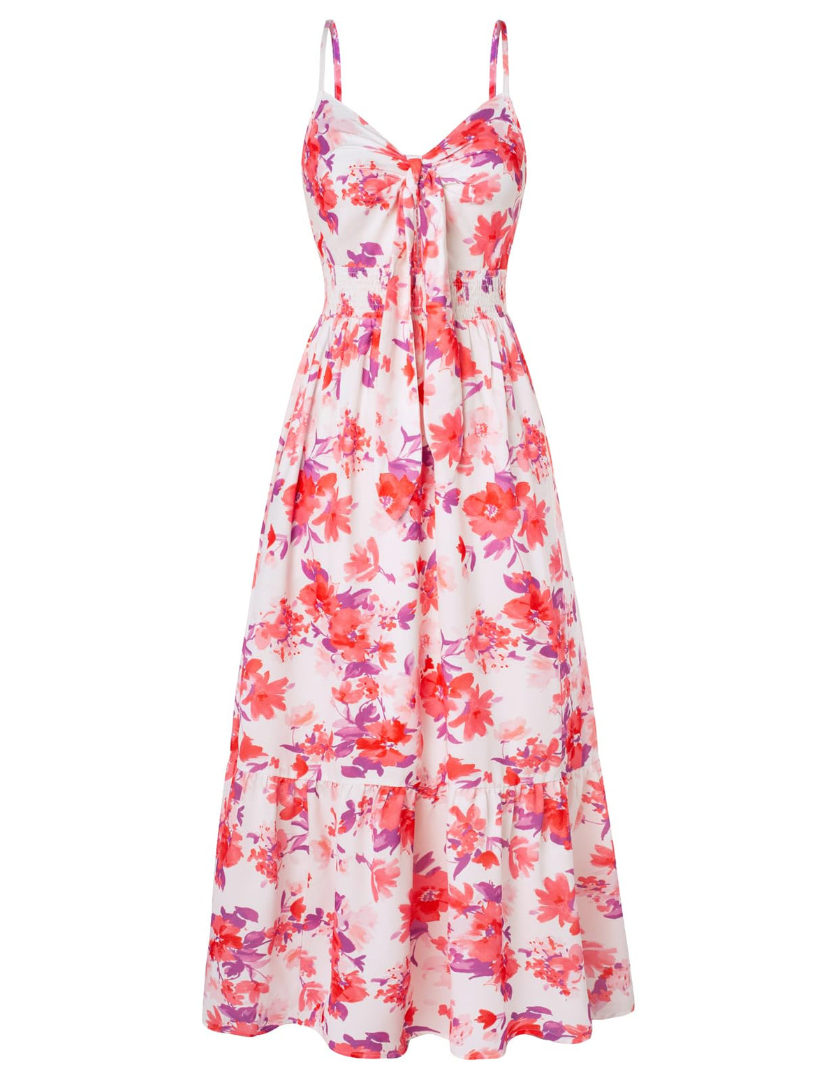 GRACE KARIN Womens Summer Floral Maxi Dresses 2026 Long Flowy Boho Dress Beach Vacation Sundresses Casual Clothes with Pocket
