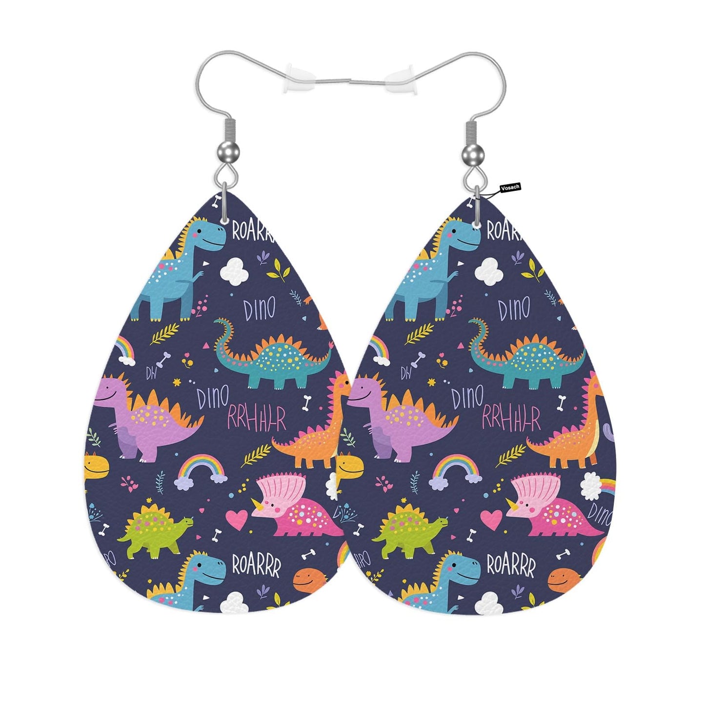 Sea Cruise Leather Teardrop Earrings Sailing Vacation Cruise Ship Tropical Summer Palm Beach Faux Leather Water Drop Earrings Jewelry For Women Friends Wedding