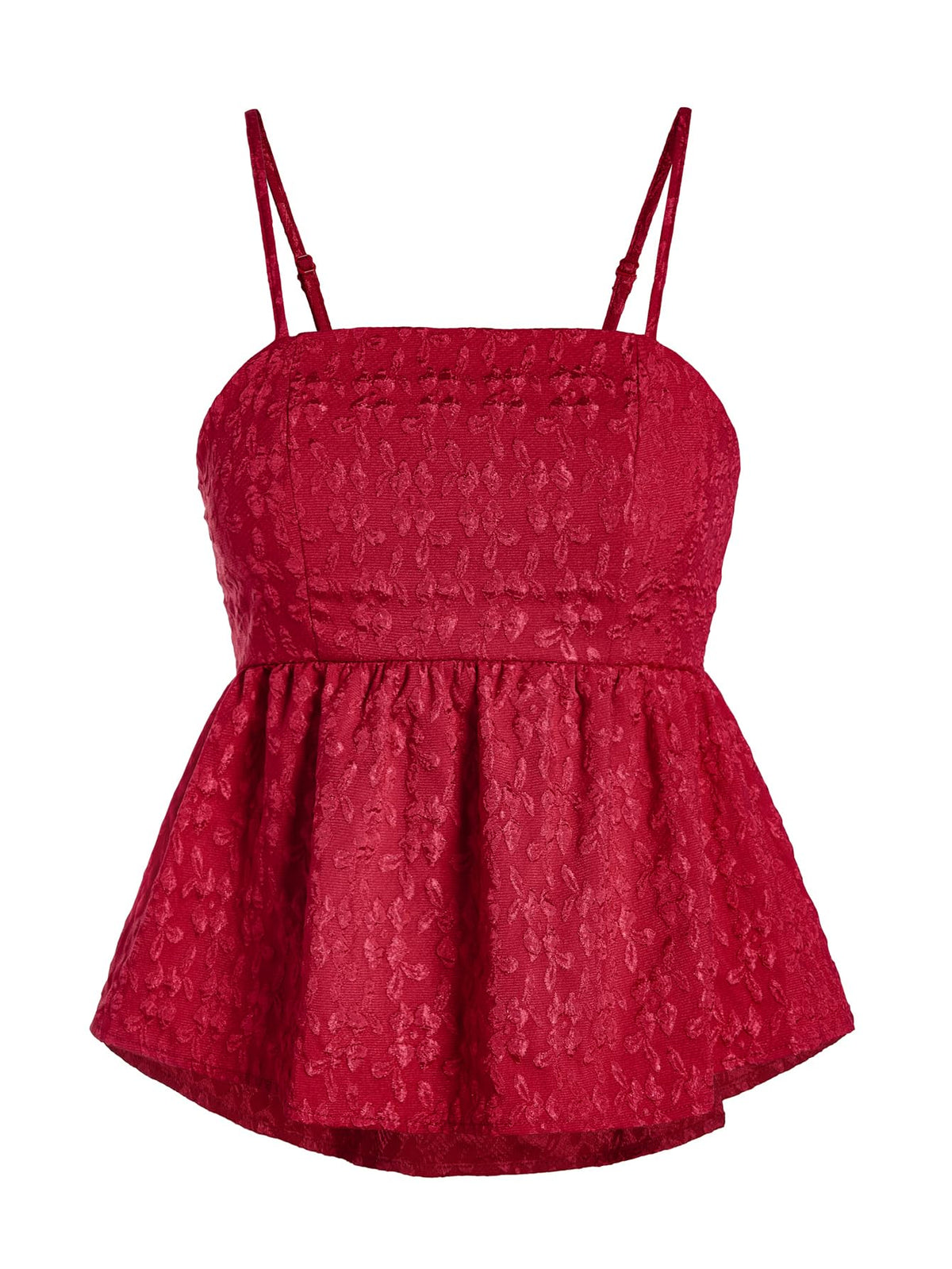 SOLY HUX Summer Babydoll Top for Women Y2k Peplum Cami Crop Tank Tops | Cute, Going Out Outfits, Flowy, Ruffle, Spaghetti Strap