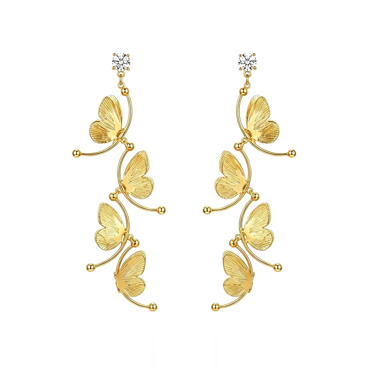 Dangle Elegant 3D Floral Earrings for Party Vacation Boho Statement Trendy Hoop Earring Flower Drop Earrings Jewelry Women