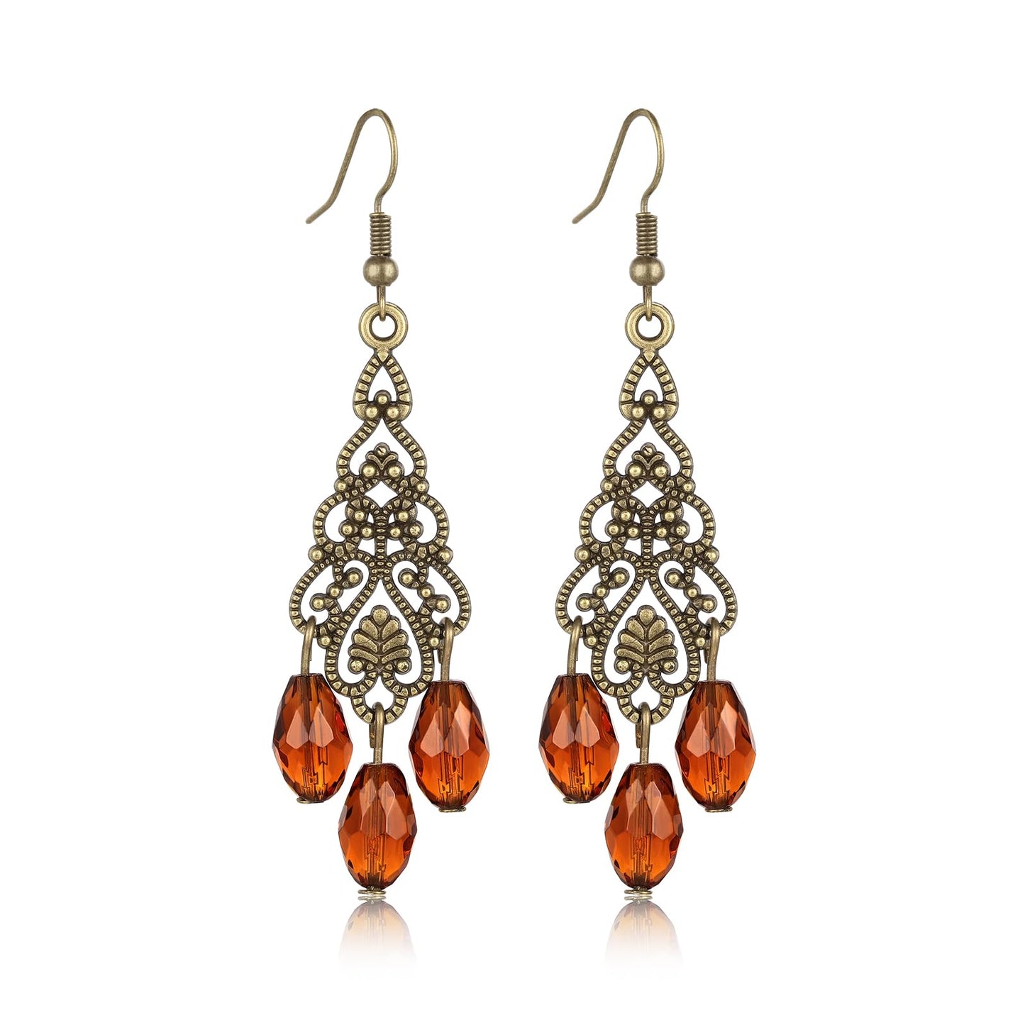 Silver/Gold Boho Dangle Statement Earrings for Women Trendy,Handmade Vintage Dainty Cute Long Drop Summer Earrings,fashion Accessories Jewelry Gifts