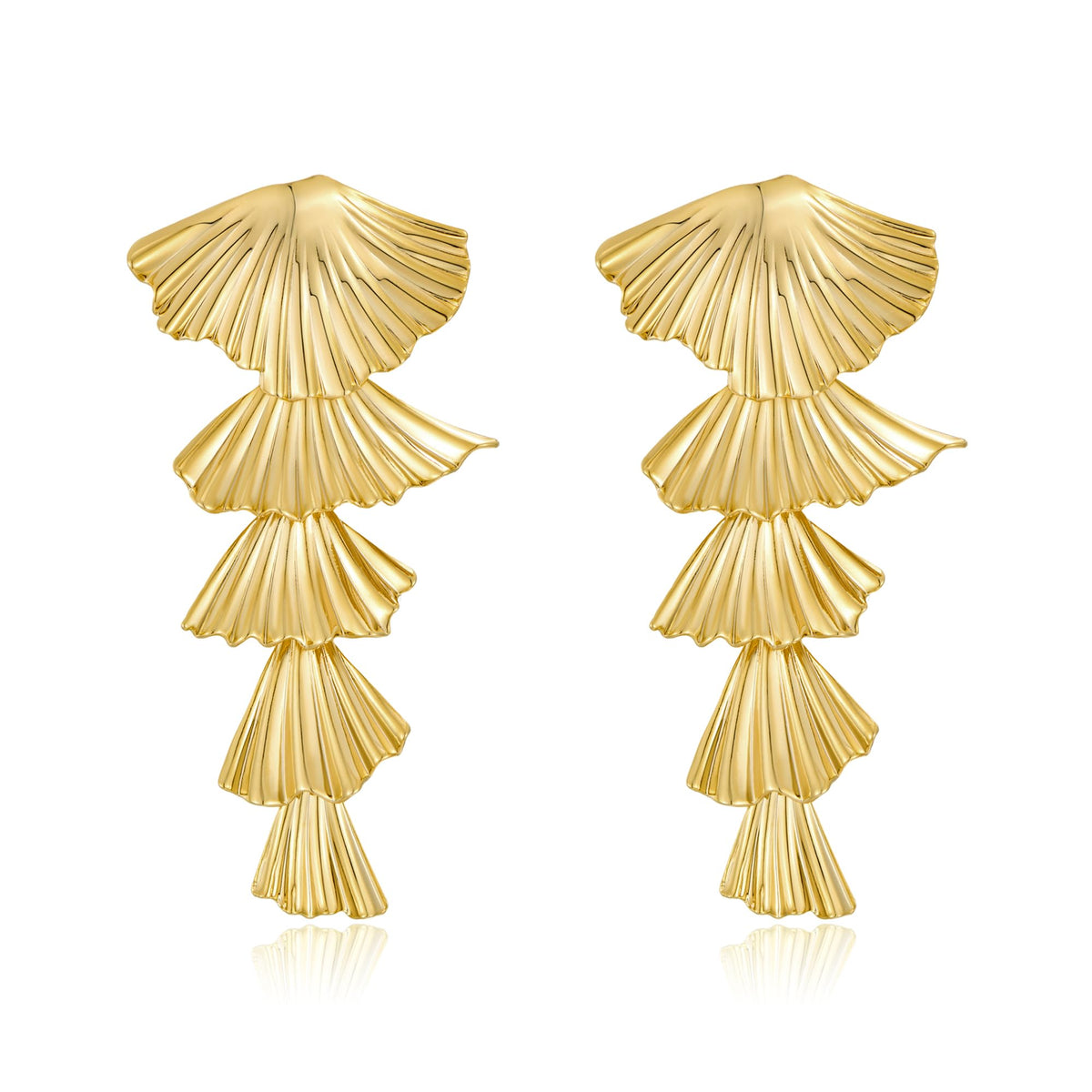 Gold/Silver Shell Dangle Earrings for Women Seashell Drop Dangle Earrings Ocean Beach Earrings Summer Jewelry