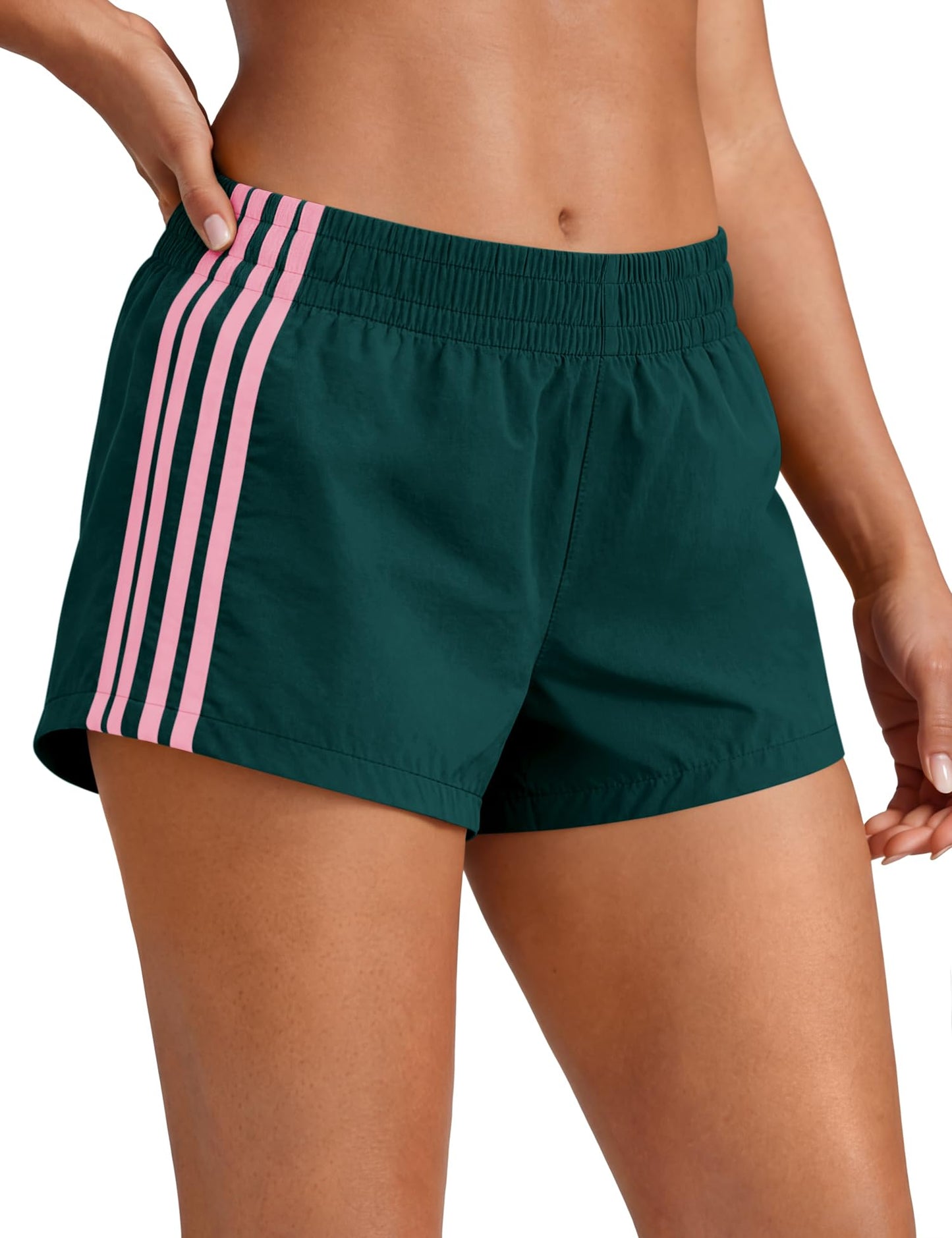 Womens Shorts Sweat Track Athletic Low Rise Micro Y2k UPF 50+ Short | Summer Side Stripes Shorts Workout Gym Running Cute Girls Athleisure Clothing
