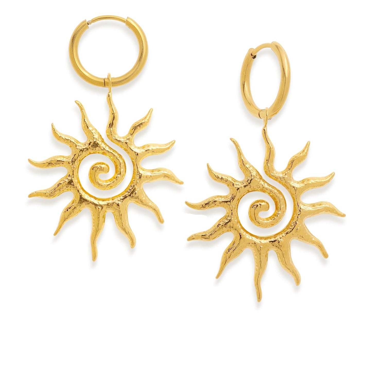Jean Beau Gold Hoop Dangle Earrings for Women, Trendy Dainty Rhinestone CZ Christmas Tree Clover Starfish Drop Earrings Fashion Holiday Party Jewelry Gift