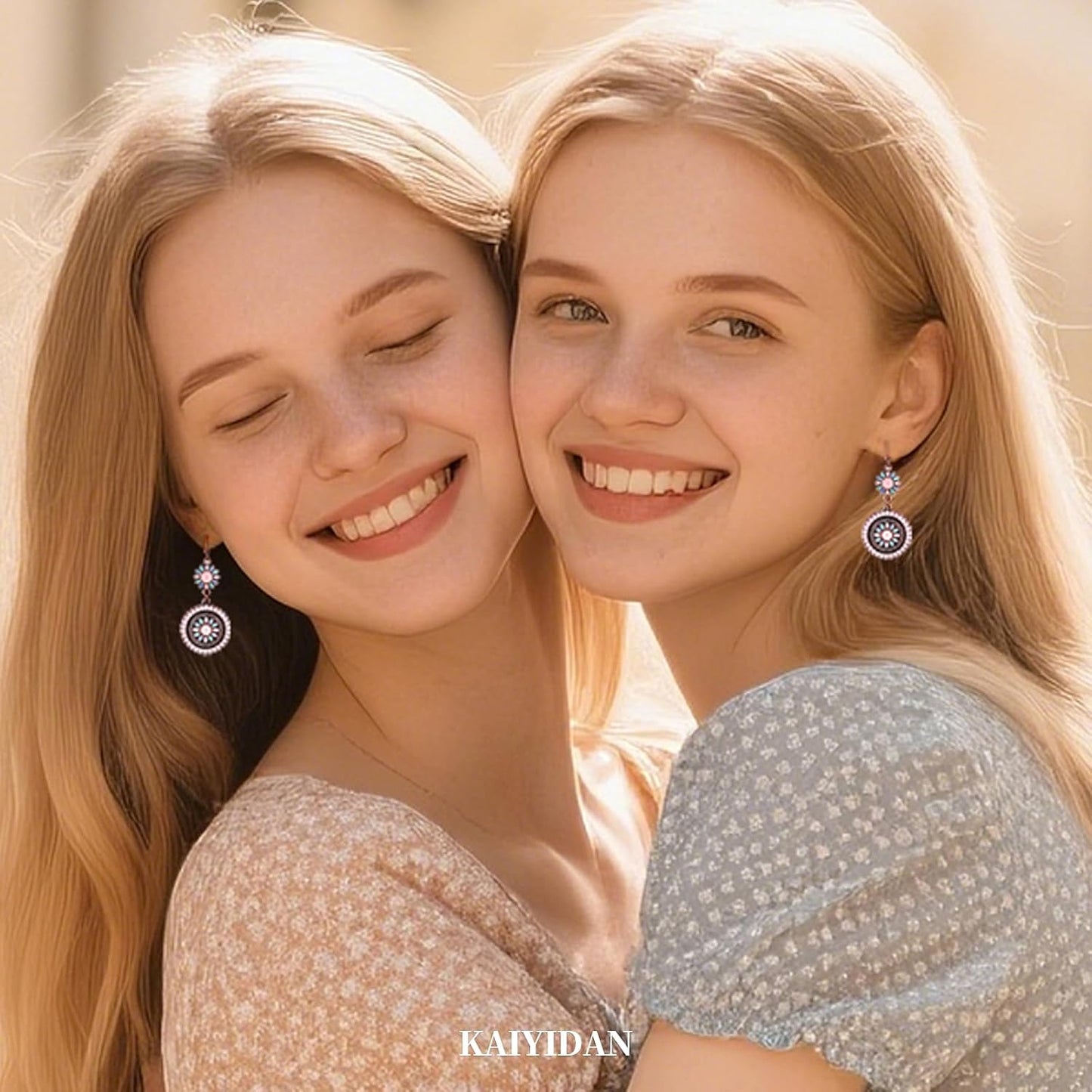 Silver/Gold Boho Dangle Statement Earrings for Women Trendy,Handmade Vintage Dainty Cute Long Drop Summer Earrings,fashion Accessories Jewelry Gifts