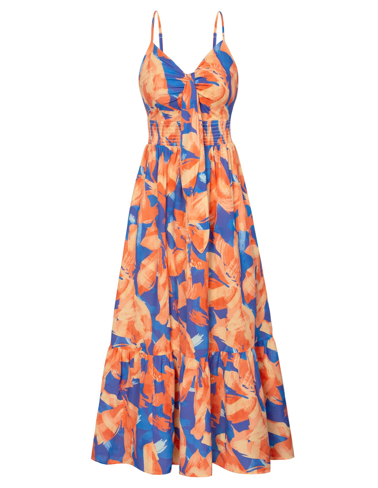 GRACE KARIN Womens Summer Floral Maxi Dresses 2026 Long Flowy Boho Dress Beach Vacation Sundresses Casual Clothes with Pocket