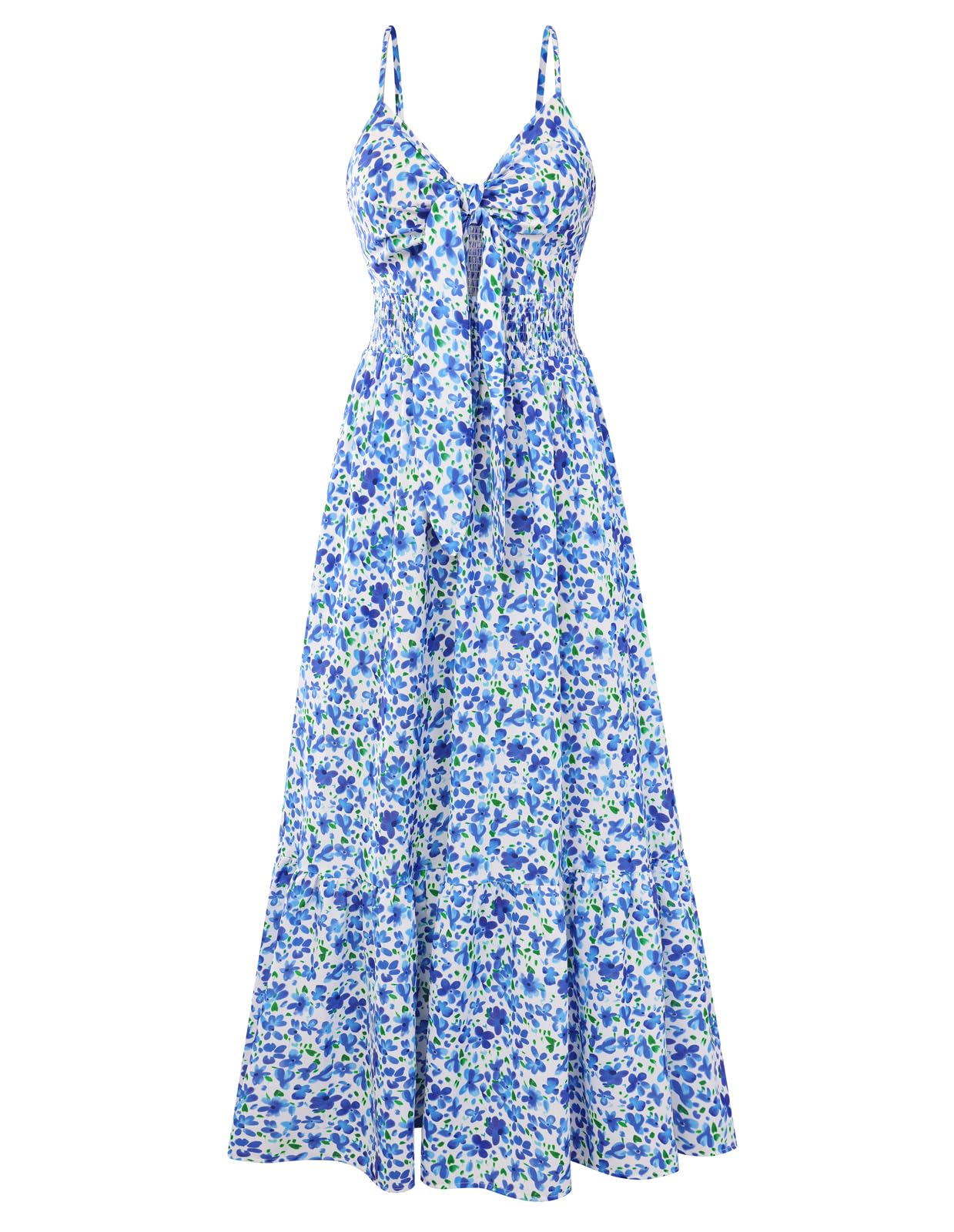 GRACE KARIN Womens Summer Floral Maxi Dresses 2026 Long Flowy Boho Dress Beach Vacation Sundresses Casual Clothes with Pocket