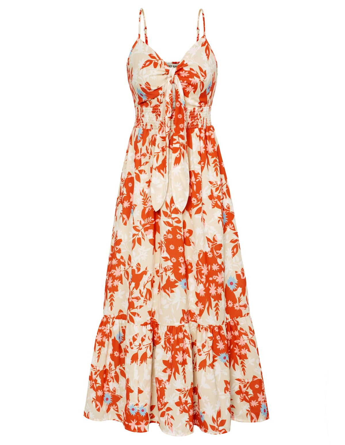GRACE KARIN Womens Summer Floral Maxi Dresses 2026 Long Flowy Boho Dress Beach Vacation Sundresses Casual Clothes with Pocket
