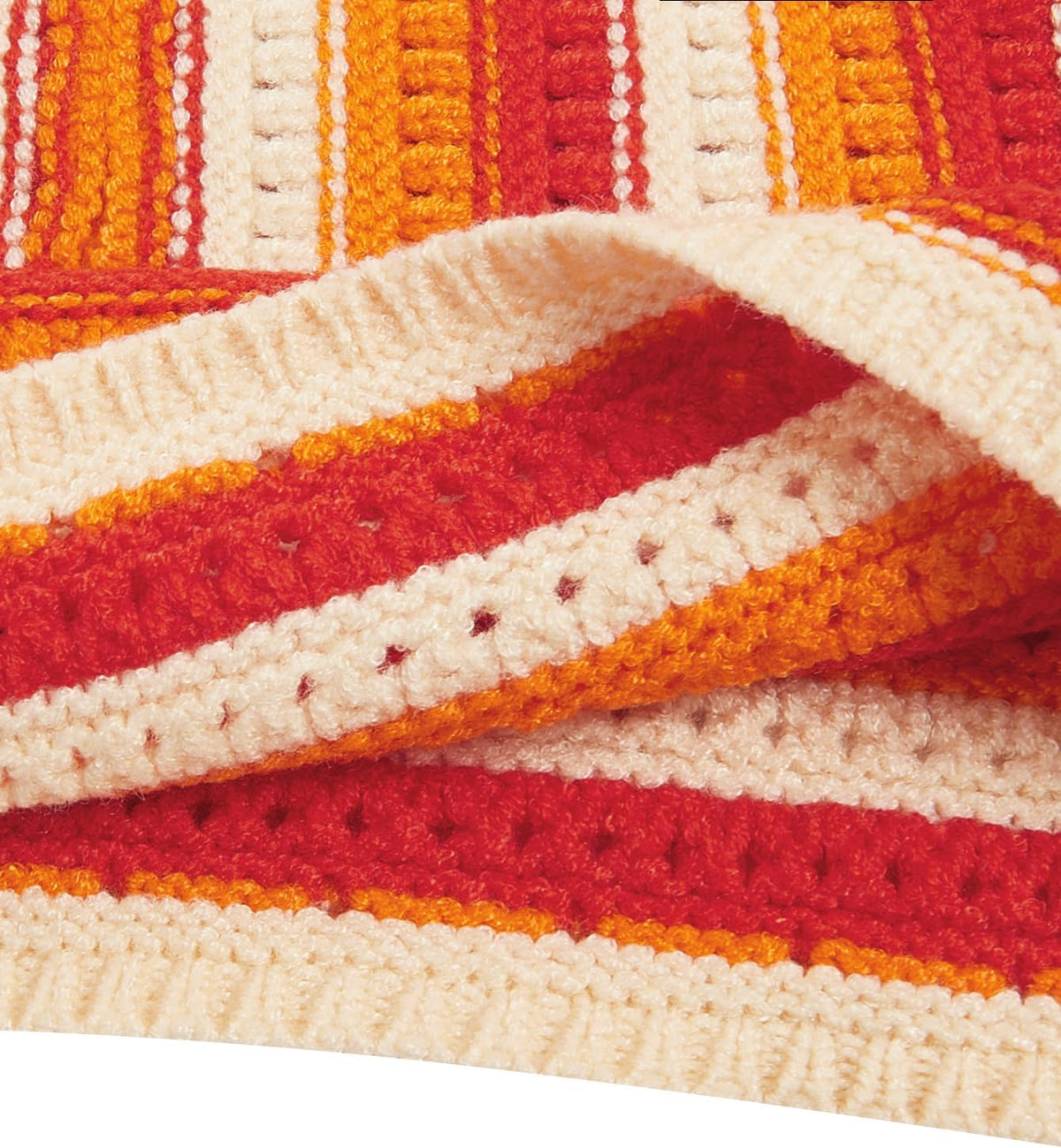Verdusa Women's Crochet Tops Summer Striped Crop Halter Top Concert Outfit | Backless, V Neck, 70s Outfits for Women, Going Out, Y2k Clothes, Hawaiian Shirts, Cute Top