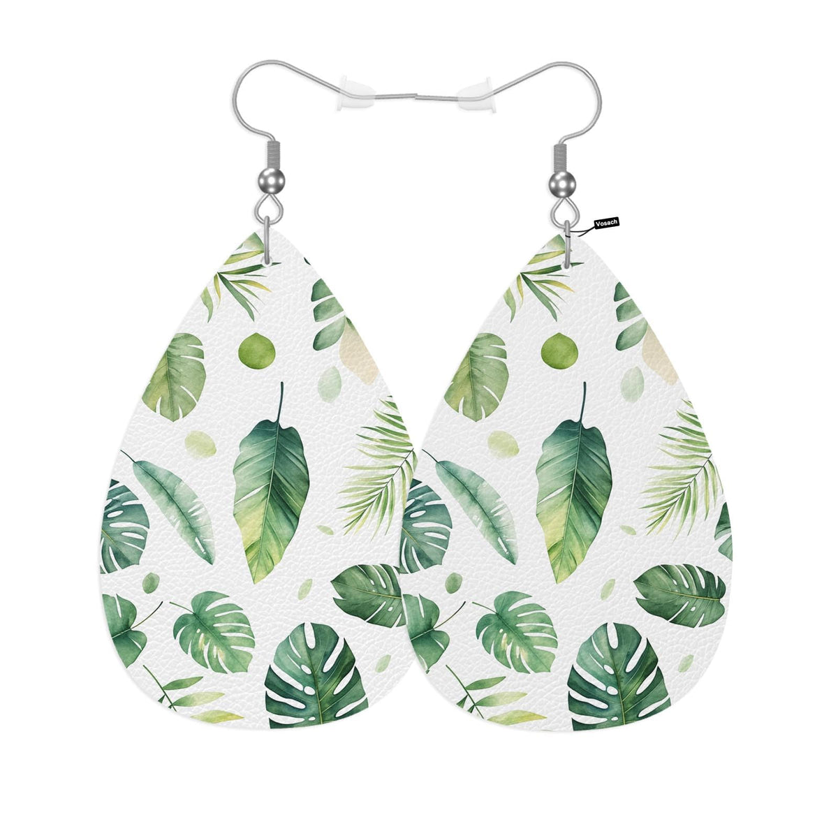 Sea Cruise Leather Teardrop Earrings Sailing Vacation Cruise Ship Tropical Summer Palm Beach Faux Leather Water Drop Earrings Jewelry For Women Friends Wedding