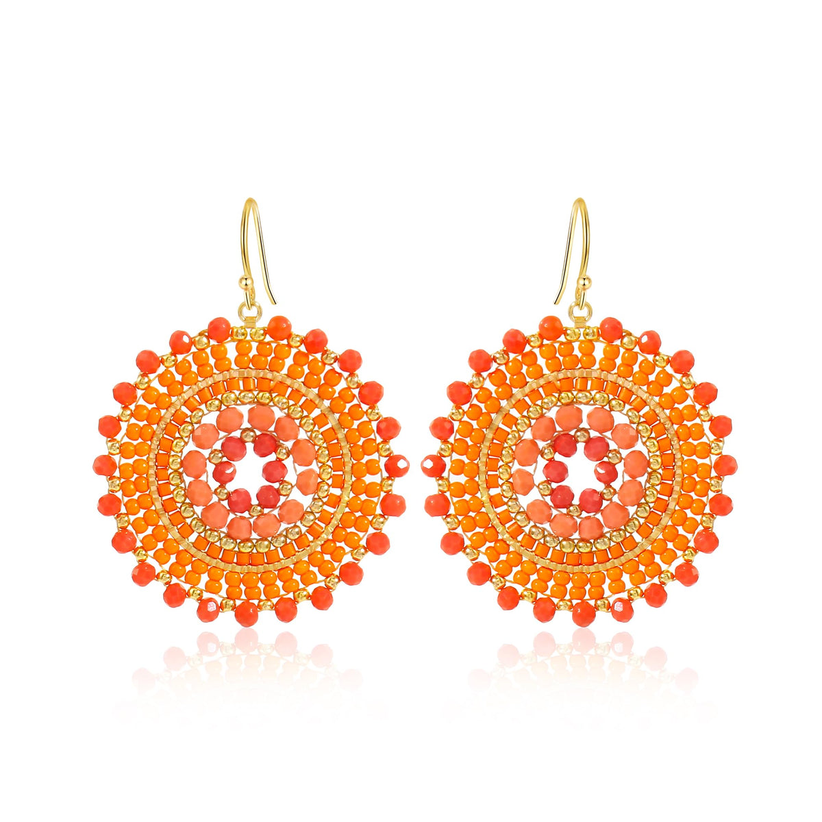 Colorful Summer Beaded Earrings For Women Crystals Glass Bead Dangle Drop Bohemia Earrings Statement Earrings For Women