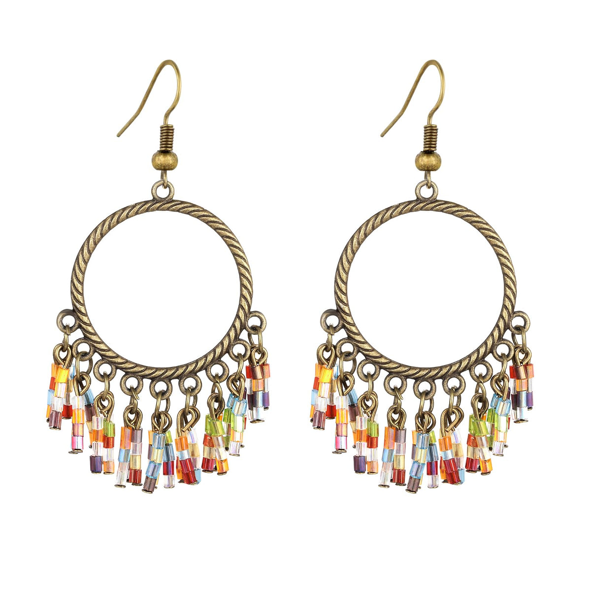 Silver/Gold Boho Dangle Statement Earrings for Women Trendy,Handmade Vintage Dainty Cute Long Drop Summer Earrings,fashion Accessories Jewelry Gifts