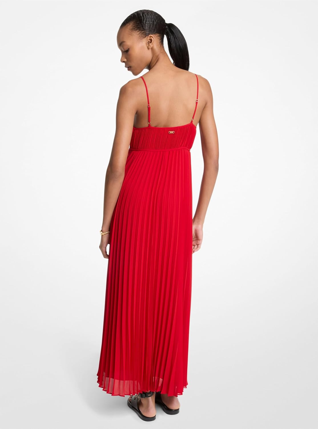 Michael Kors Women's Maxi Pleated Slip Dress