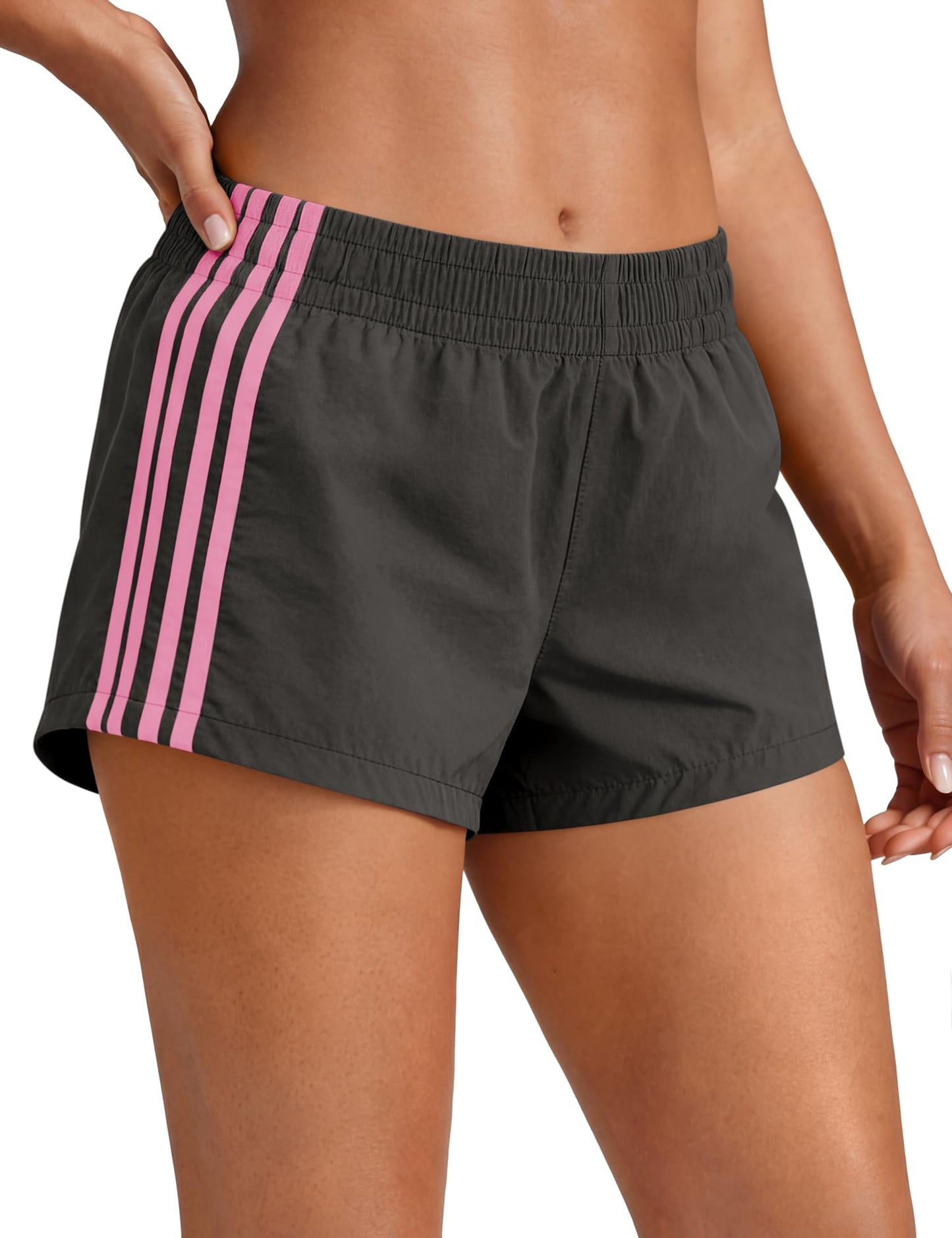 Womens Shorts Sweat Track Athletic Low Rise Micro Y2k UPF 50+ Short | Summer Side Stripes Shorts Workout Gym Running Cute Girls Athleisure Clothing