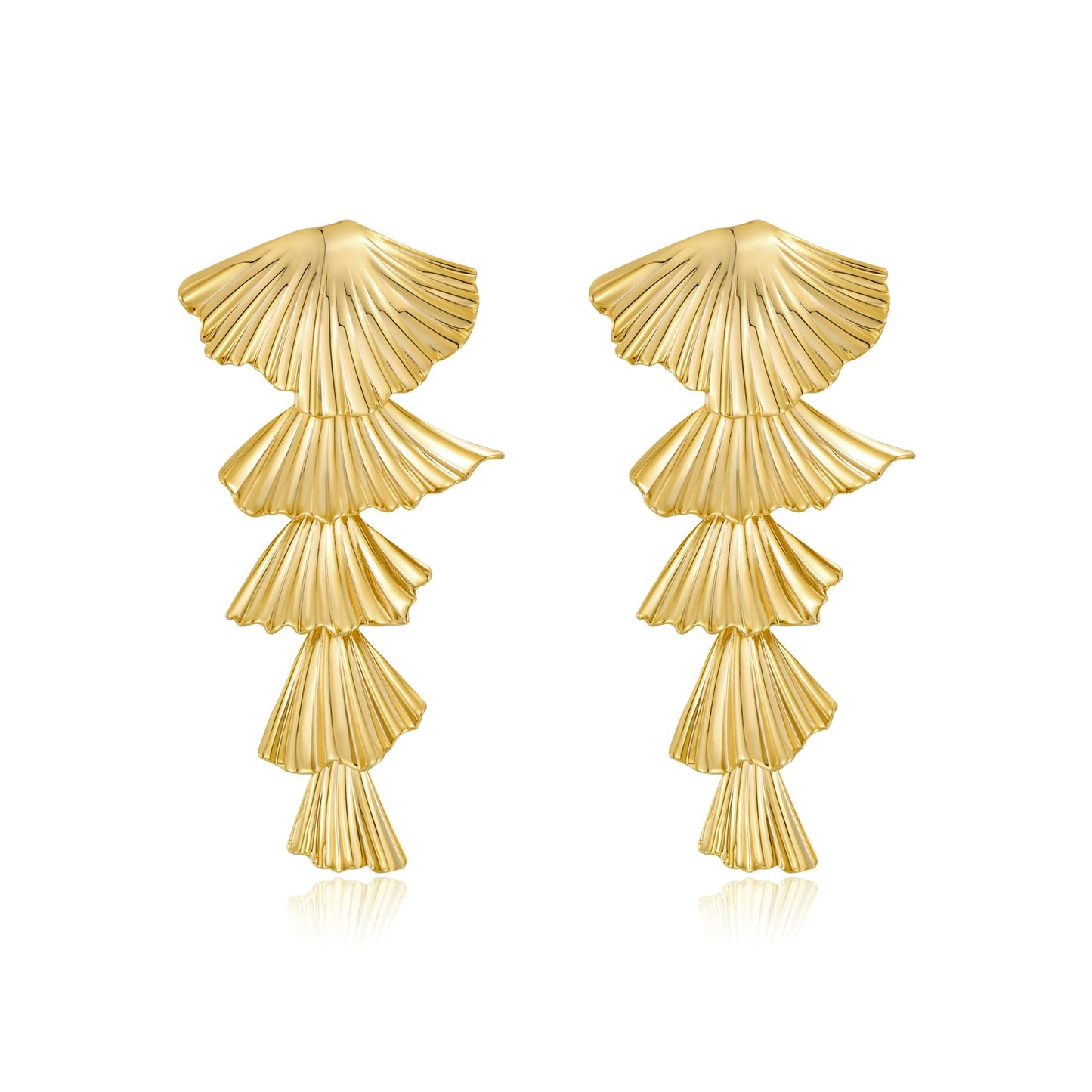 Gold/Silver Shell Dangle Earrings for Women Seashell Starfish Drop Dangle Earrings Beach Earrings Hypoallergenic Earrings Summer Jewelry
