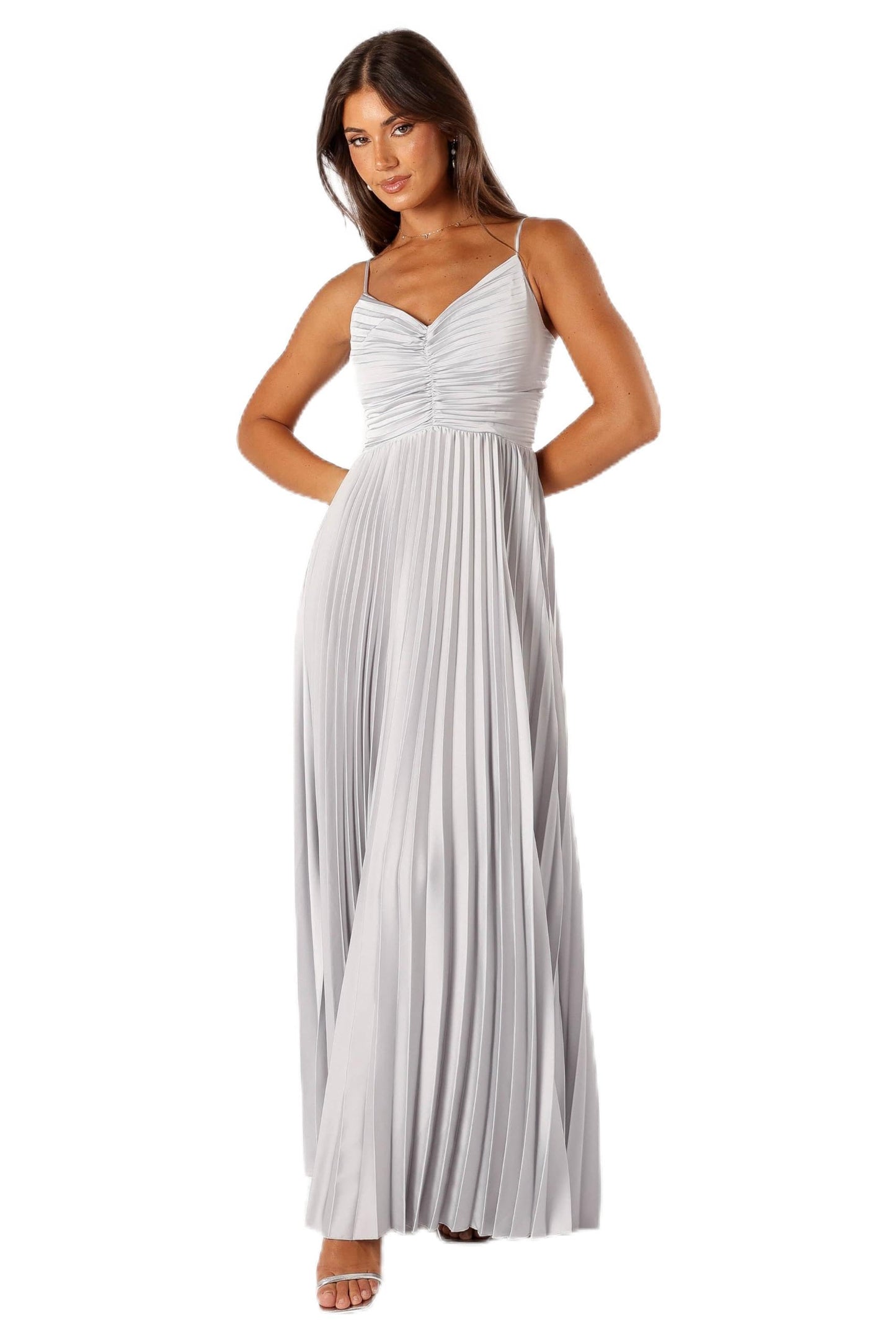 Petal & Pup Women's Naira Pleated Maxi Dress