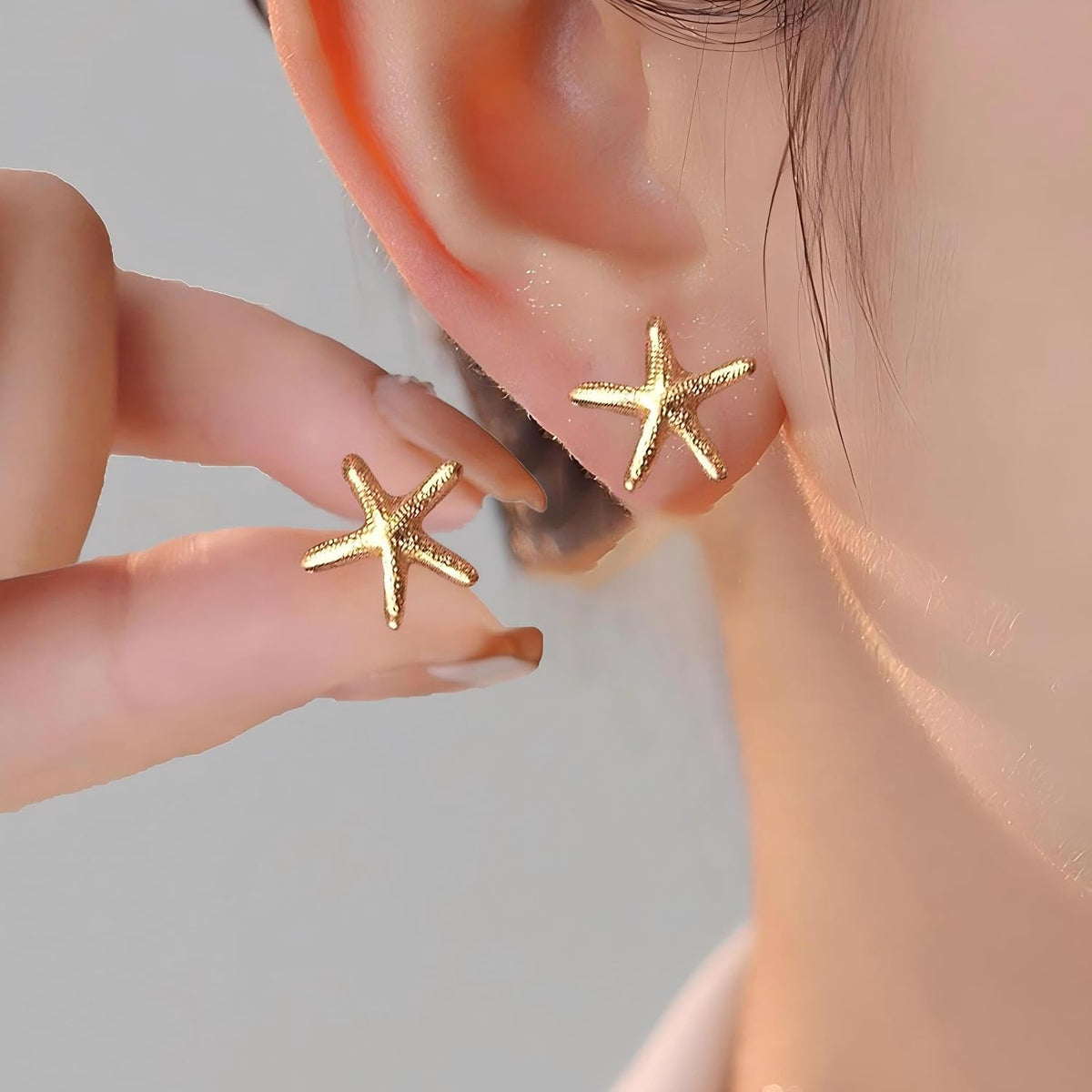 Starfish Earrings for Women Trendy Shell Earrings for Beach Vacation Outfits Summer Jewelry