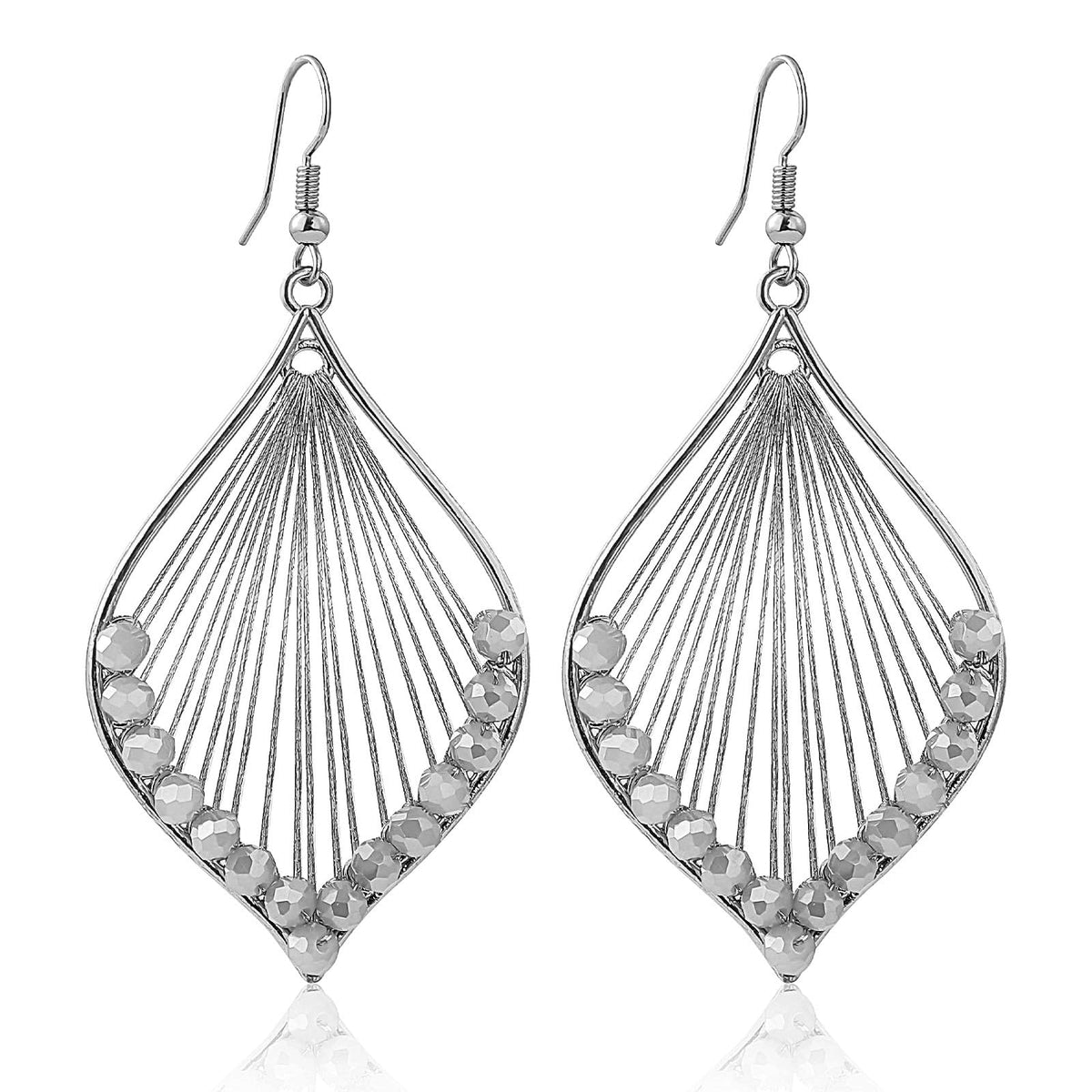 Silver/Gold Boho Dangle Statement Earrings for Women Trendy,Handmade Vintage Dainty Cute Long Drop Summer Earrings,fashion Accessories Jewelry Gifts