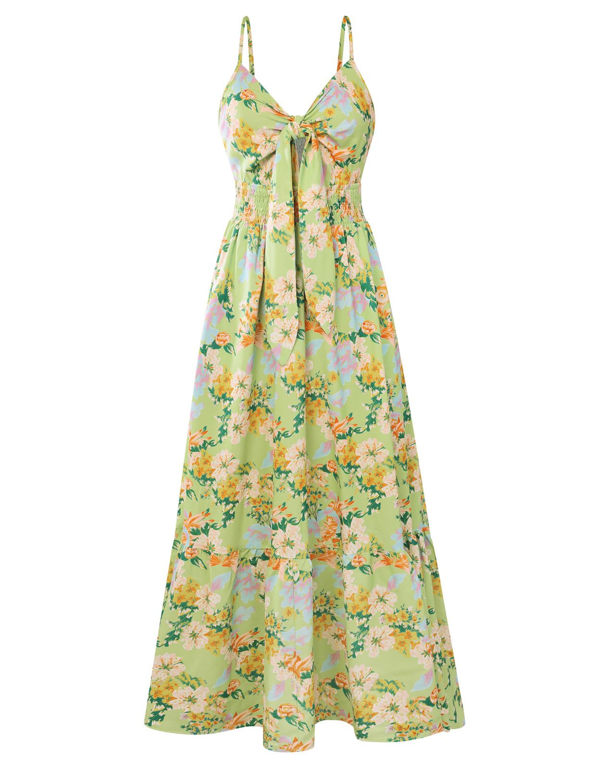 GRACE KARIN Womens Summer Floral Maxi Dresses 2026 Long Flowy Boho Dress Beach Vacation Sundresses Casual Clothes with Pocket