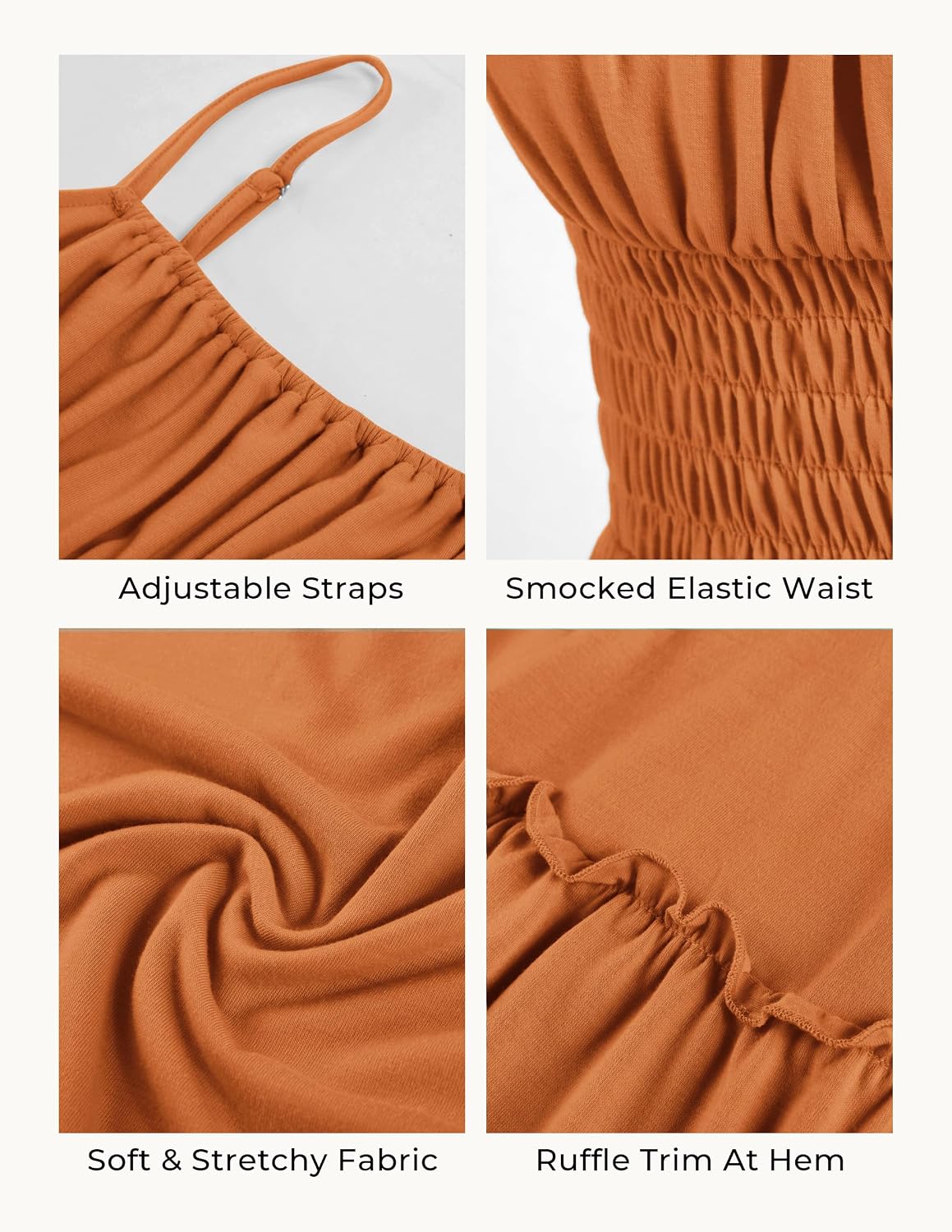 GRACE KARIN Women's Summer Maxi Dresses 2026 Beach Vacation Dress | Casual, Smocked Waist, Spaghetti Strap, Sleeveless, Boho Sundress With Pockets, Trendy Fashion Outfits