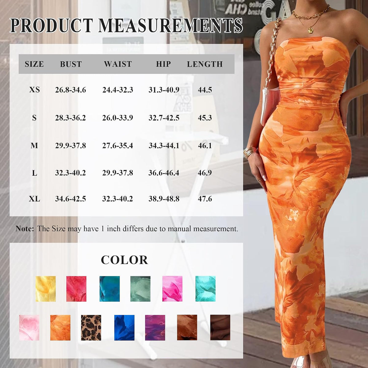 Women's Summer Strapless Dresses 2025 Maxi Bodycon Tube Top Dress Floral Beach Vacation Clothes for Women