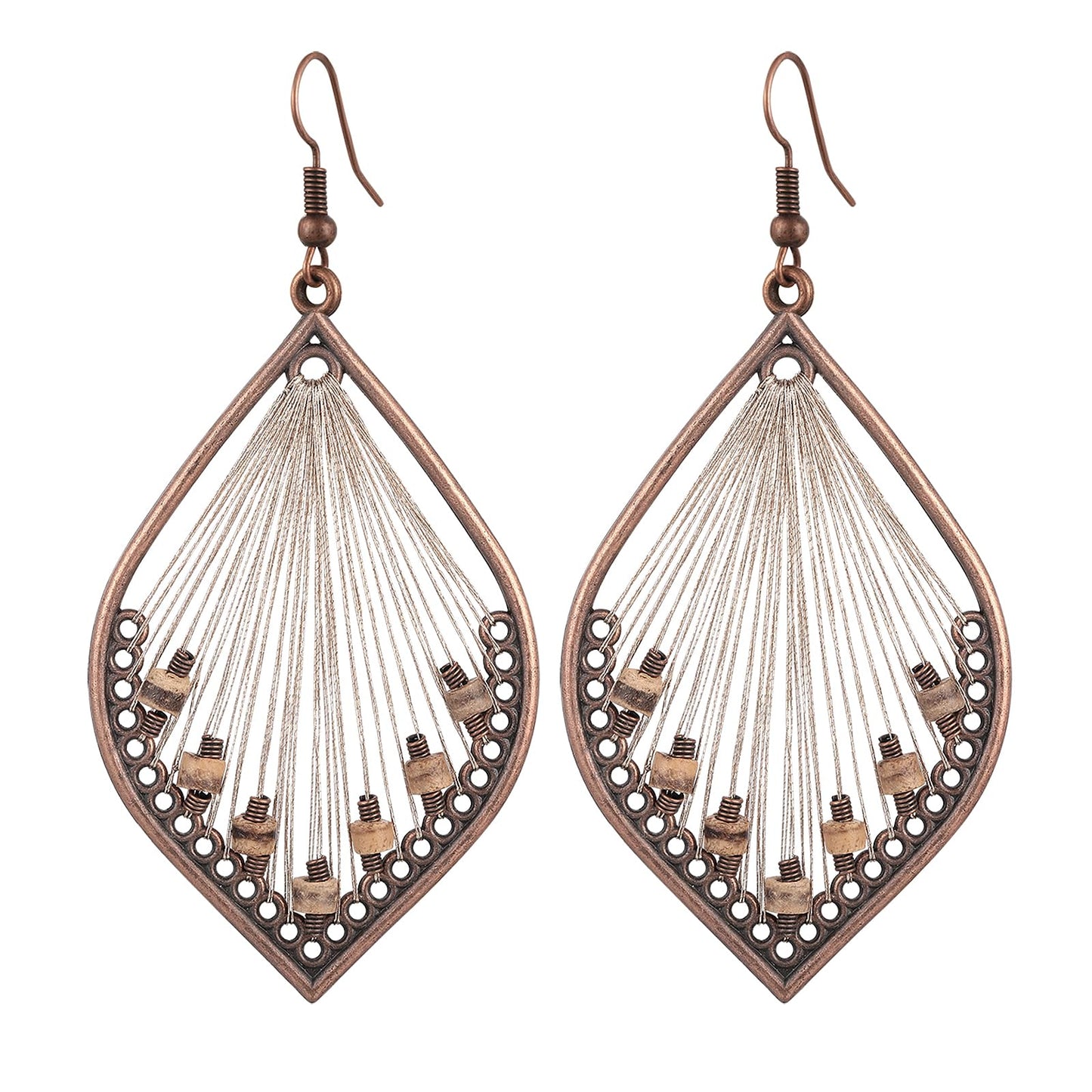 Silver/Gold Boho Dangle Statement Earrings for Women Trendy,Handmade Vintage Dainty Cute Long Drop Summer Earrings,fashion Accessories Jewelry Gifts