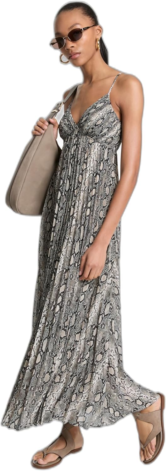 Michael Kors Women's Maxi Pleated Slip Dress