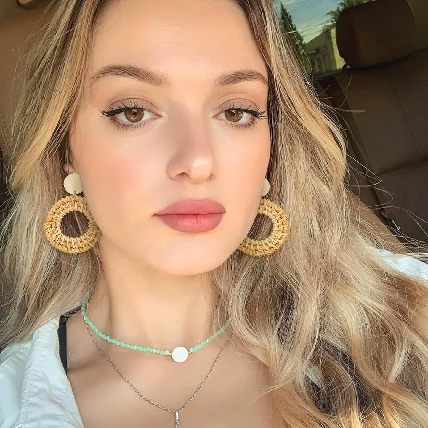9 Pairs Drop Dangle Earrings boho Fashion Jewelry Rattan Acrylic Statement Boho Bohemian Earrings Set for Women