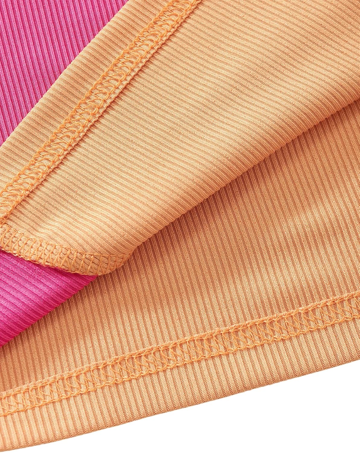 SweatyRocks Women's Summer Ribbed Knit Sleeveless Vest Color Block Crop Tank Top