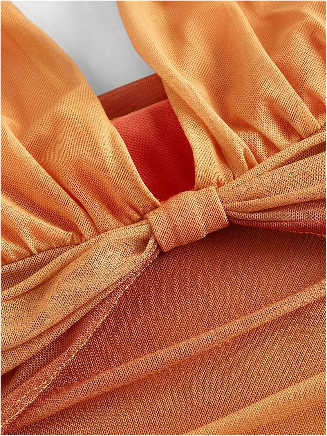 SOLY HUX Women's Halter Mini Sunset Dresses Ombre Beach Summer Dress | Backless, Deep V Neck, Tequila Sunrise Dress, Tropical Outfit